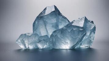 iceberg isolate on transparency background. photo