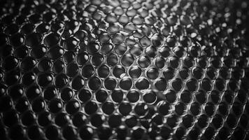 A modern and minimalist design made with black and white bubble wrap showcasing the beauty of simplicity and negative space. photo