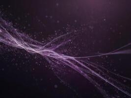 high speed effect motion lights purple glowing wave background. photo