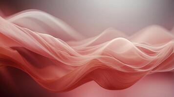 Abstract red and pink wave background with soft, flowing curves ideal for design projects and presentations. photo
