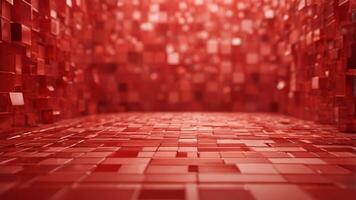 abstract red square Mordan background red background. photo