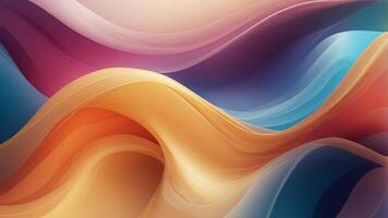 Abstract wave of colors with a gradient effect and sparkles. photo