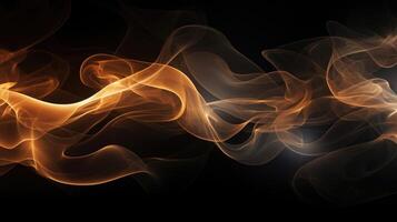 Ethereal and haunting, this abstract light painting captures the intricate patterns and shapes created by smoke and light. photo
