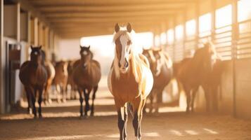 The magnitude of this expansive facility for horse rearing and training is a testament to the dedication and passion of its owners. photo