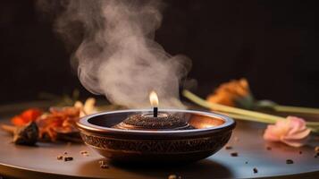 Soulful Smoke In a hazy atmosphere of incense, experience the soulstirring effects of meditation and introspection. photo