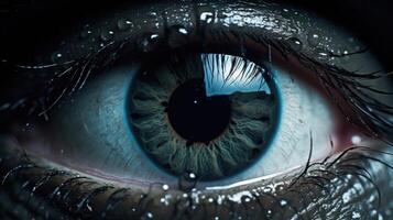 In the Eye of the Storm Experience the intense focus and concentration of a single raindrop as it sends ripples through an otherwise peaceful body of water. photo