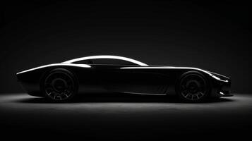 The contrast between the deep black background and the crisp white elements creating a striking visual effect photo