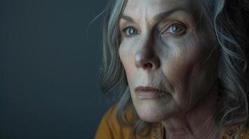 A transgender individual in their 50s gracefully embracing their unique journey and confidently owning their identity photo
