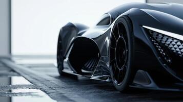 A final closeup of the entire car reveals the seamless and cohesive design with every element working together to create a sleek and streamlined aesthetic that enhances it photo