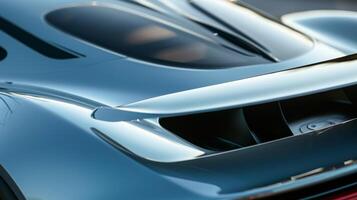 Another closeup shot captures the spoiler retracting back into its original position smoothly and effortlessly photo