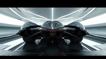 Finally a shot of a modern cars underside reveals the strategic placement of air channels and diffusers which help to optimize the vehicles aerodynamic flow and decrease drag photo