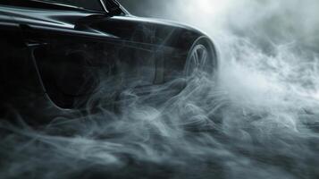 A closeup of the smoke reveals it to be a combination of mist and fog evoking a mystical and ethereal vibe photo