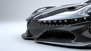 The intricate grille design is not only aesthetically pleasing but also serves a functional purpose allowing for proper air intake and ventilation to the engine photo