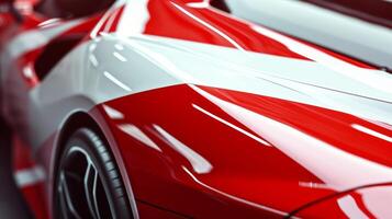 A closeup of the flags clean and crisp edges exhibiting the precision and sophistication of the design photo