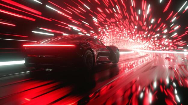 As the camera moves in closer the lights take on a hypnotic pulsating effect transporting the viewer to a distant galaxy photo