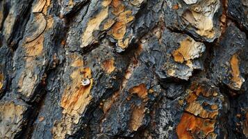 Observing the intricate patterns of tree bark, each one unique and beautiful. photo
