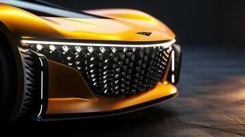 The intricate grille surrounding the clic cars headlights adds a touch of detail and refinement to its already striking aesthetic photo