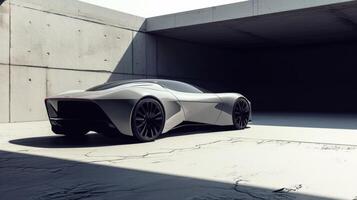Another angle shows the sleek lowslung profile of the car with a tapered and minimal gaps between the body panels creating a seamless flow that maximizes aerodynamic efficiency photo