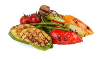 vegetables on white photo