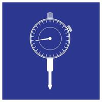 Dial indicator logo simple design vector