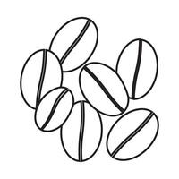 coffee bean simple illustration vector