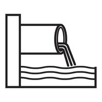 drainage system icon vector