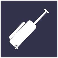 suitcase icon simple design vector