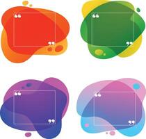 bubble frame box for text design vector