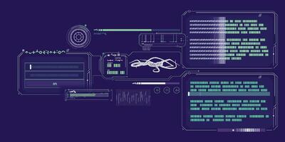 Scientific research data processing interface. vector