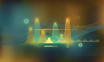 Abstract infographics of key indicators. vector