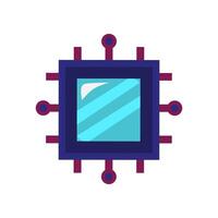Processor illustration suitable for technology theme vector