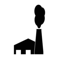 factory building icon vector