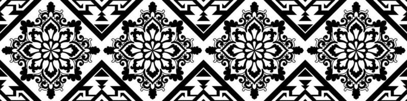 Mandala brush strokes For decorating the edges and frames of carpets vector