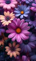 A bouquet of flowers with a mix of pink and orange flowers. The flowers are arranged in a way that creates a sense of harmony and balance. The colors of the flowers are vibrant and eye-catching photo