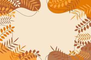 Autumn leaves background abstract background vector