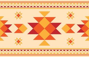 Native ethnic pattern created with porcupine quills. Design for indigenous style, fabric, boho, carpet vector