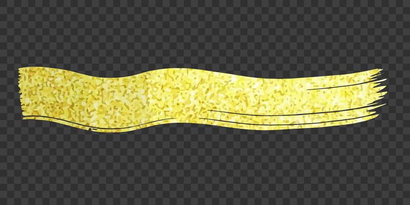 Golden brush stroke. Shiny background or brush stroke with golden glitter