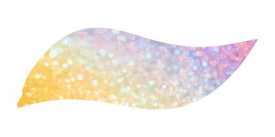 Brush stroke with multi colored glitter. Rainbow gradient paint stroke. Colorful rainbow background vector