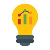 Insight Flat Icon Design vector