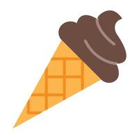 Ice Cream Flat Icon Design vector