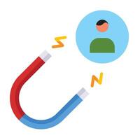 Lead Generation Line Icon Design vector