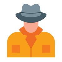 Informant Flat Icon Design vector