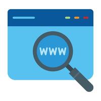 Web Search Engine Line Icon Design vector