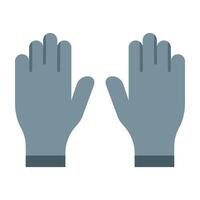 Gloves Flat Icon Design vector