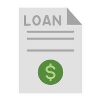 Loan Line Icon Design vector