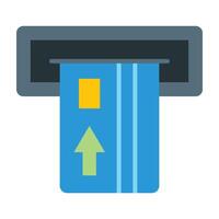 Insert Card Line Icon Design vector