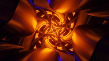 Flashing strobe lights in a futuristic, colorful VJ loop with abstract visuals. video