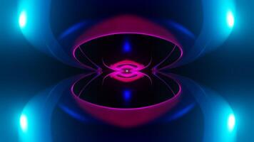 Futuristic strobe lights pulse through an abstract, vibrant VJ loop. video