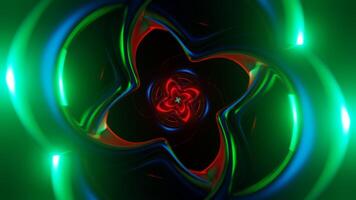Flashing strobes bring abstract, colorful energy to a futuristic VJ loop. video