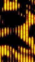 Vertical Line art and dot design flowing randomly. Seamless loop. 3d render. video